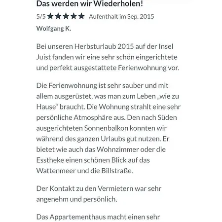 Haus Klabautermann Lejlighed *